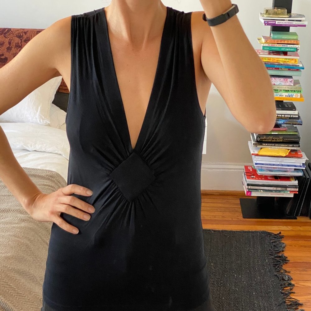 Banana Republic Black Stretch Top Size XS